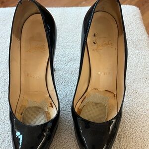 Christian Louboutin Shiny Black Heels